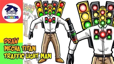 五頭電視人|五頭電視人和泰坦紅綠燈人 Mecha traffic light man & Big TV man